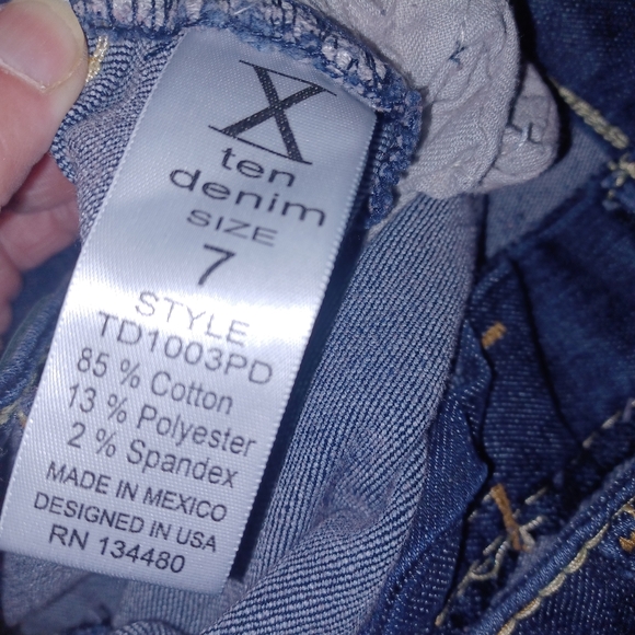 Ten Denim Blue Jeans Sz 7 - Picture 8 of 9